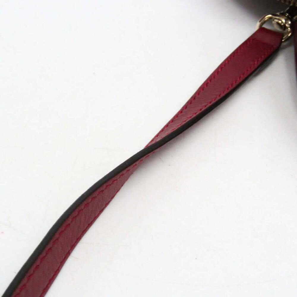 GUCCI Red Leather Shoulder Bag - Picture 15 of 16